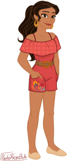 My Interpretation Of What Elena Might Look Like If - Cartoon (391x600), Png Download