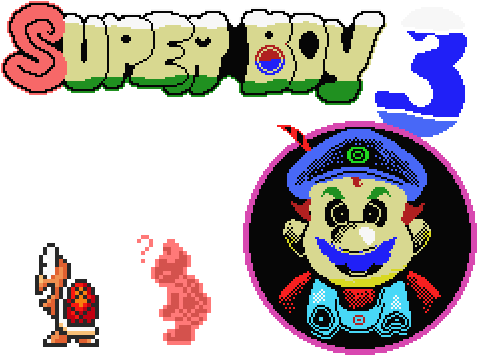 Super Boy 3 Graphics Pack - Super Mario Bros. X (492x360), Png Download