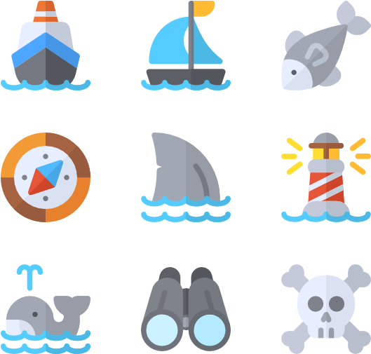Nautical & Sailor - Marine Icon Png (600x564), Png Download
