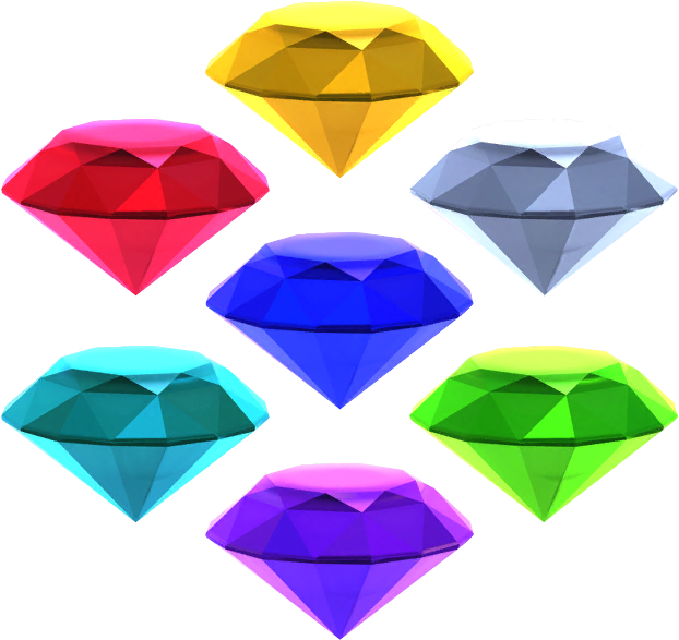 Chaos Emeralds Sonic Runners - Sonic Chaos Emeralds Png (694x669), Png Download