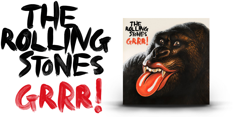 Grrr The Rolling Stones - Rolling Stones Grrr Cd (1060x520), Png Download