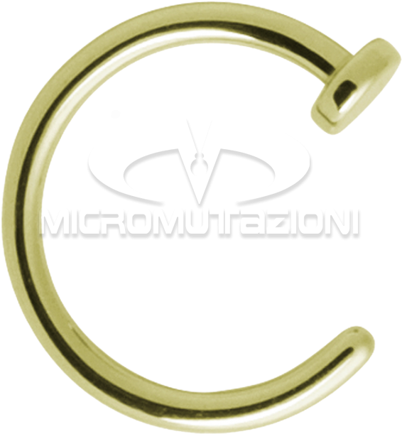 Zirconline® Open Nose Ring Nose Studs & Rings - Wildcat. A Rosé Gold Coloured Open Nose Ring Piercing. (750x750), Png Download