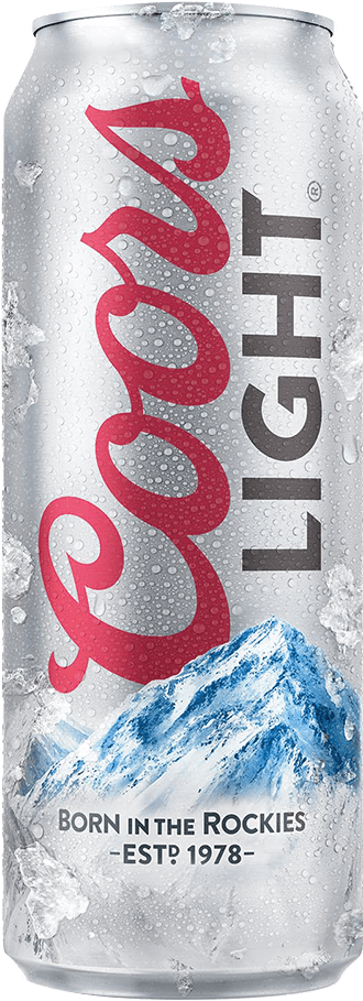 Coors Light - Coors Light Beer Can (538x1028), Png Download