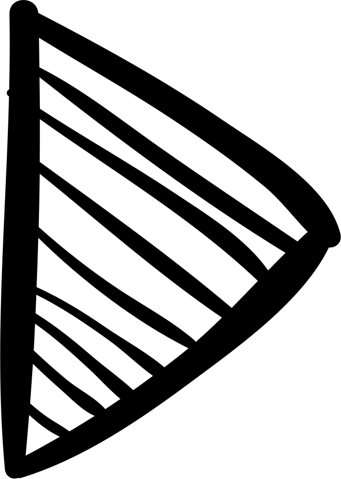 Play Right Triangle Arrow Sketch Comments - Triangle (700x981), Png Download