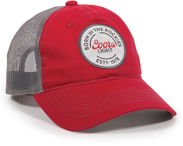 Download Coors Light Red/dark Grey Snapback Hat - Koolatron Coors Light ...