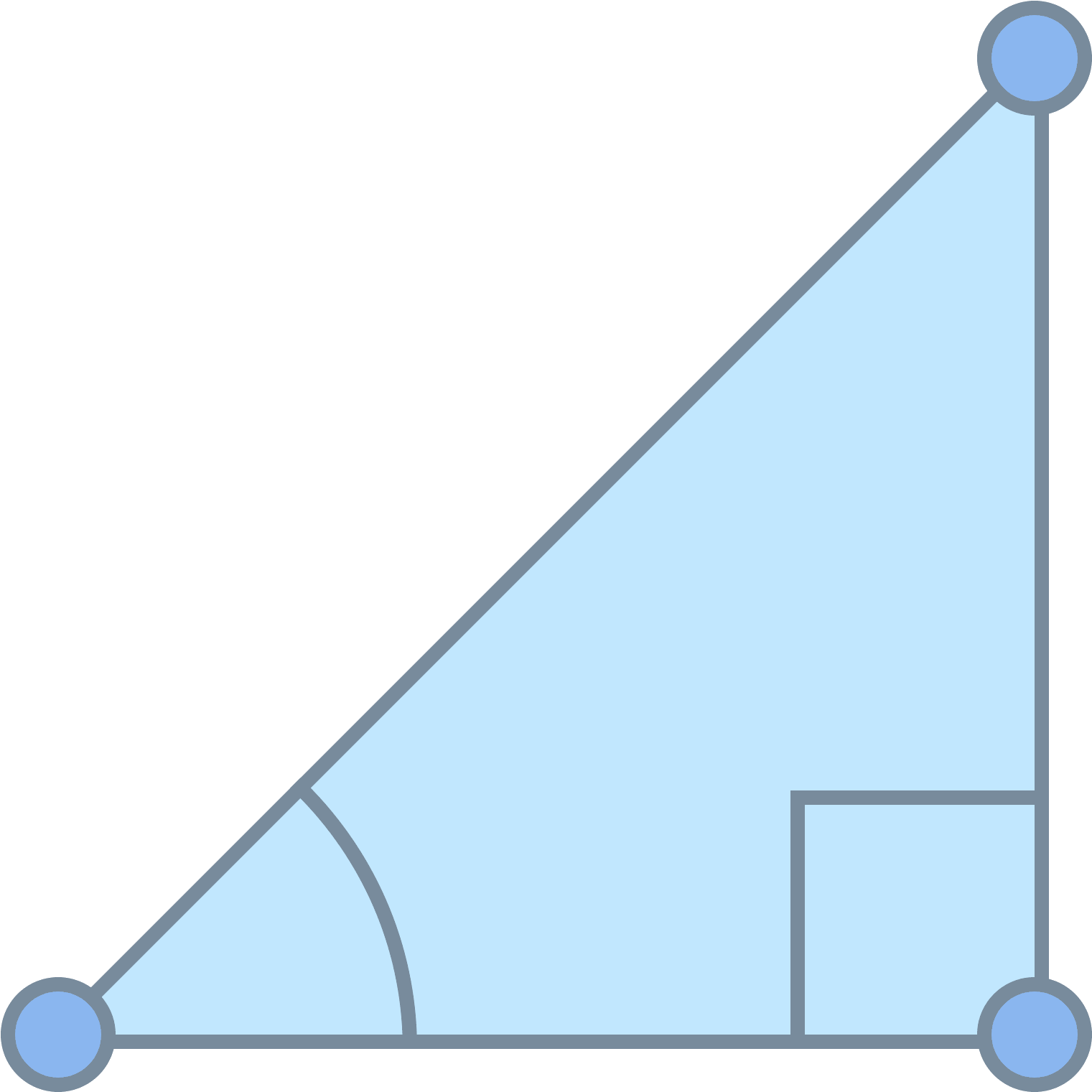 It Is A Right Triangle With The Base On The Bottom - Trigonometry (1600x1600), Png Download