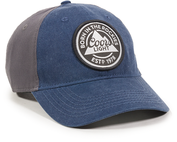 Coors Light Navy/grey Dad Hat - Coors Light Recycled Beer Bottle Cap Fish Hook Earrings (600x600), Png Download