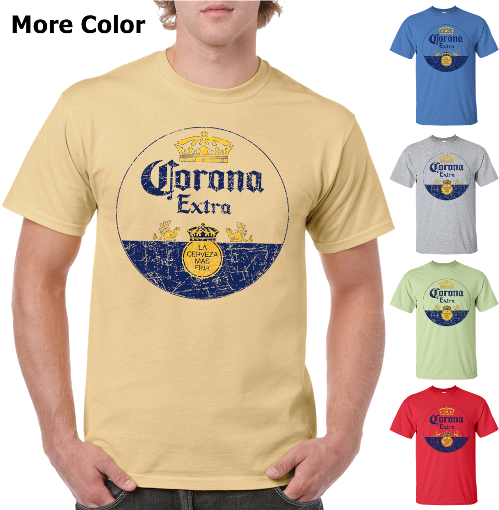 Corona Extra Beer T-shirt - Corona Framed Mirror Wall Plaque 15 X 26 Inches - Can (1024x1024), Png Download