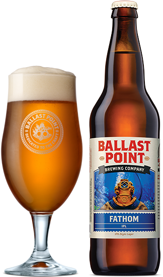 Ballast Point Fathom Ipa - Ballast Point Tart Peach Kolsch (340x547), Png Download