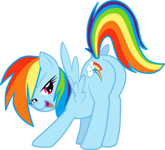 Svrli - Rainbow Dash Dat Plot (541x494), Png Download