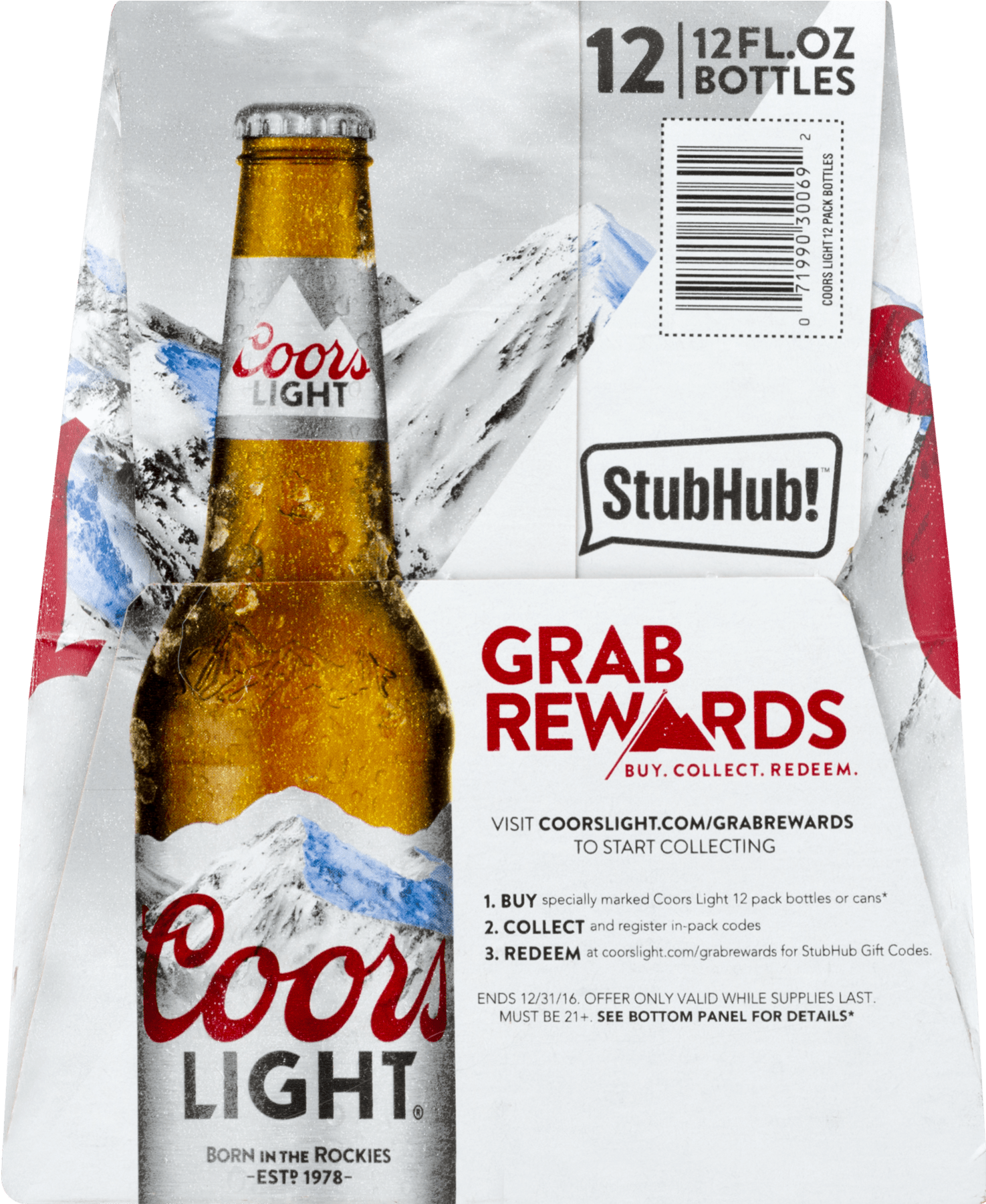 Free Coors Light Grab Rewards Codes Centralroots Com - Coors Light Beer - 12 Pack, 12 Fl Oz Cans (1800x1800), Png Download