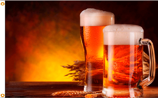 Beer Flag Holiday Celebration Flags Banners - Locandina Festa Della Birra (520x416), Png Download