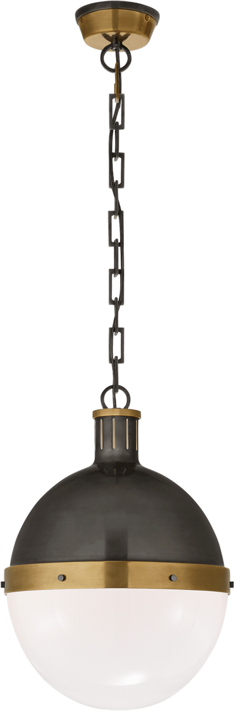 Hicks Large Pendant In Bronze And Hand-rubbed Antique - Ceiling (480x480), Png Download