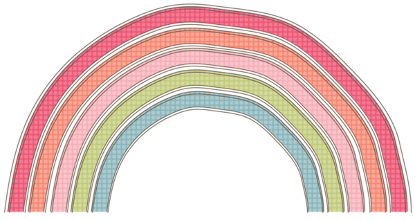 Arco-íris - Rainbow (600x318), Png Download