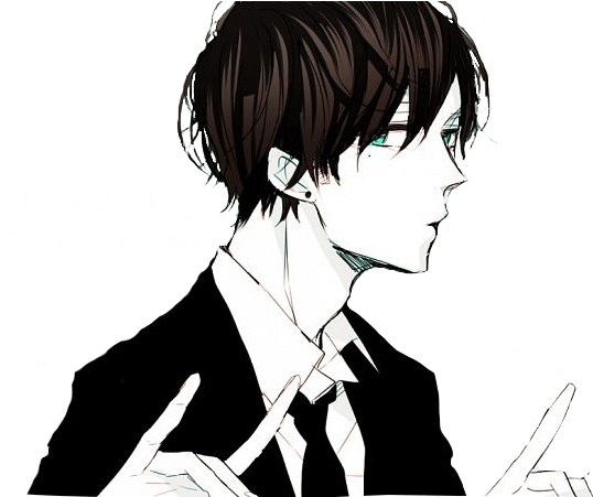 *starts To Sweat* And There Goes The Sweating Machine - Black Boy Anime Render (600x450), Png Download