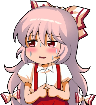 Mokou Sweat Emoji - Mokou Discord Emoji (407x407), Png Download