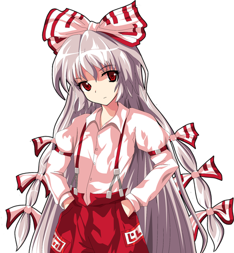 I Used To Wear Pajamas All The Time, And Now Its Sweat - Fujiwara No Mokou Png (480x519), Png Download