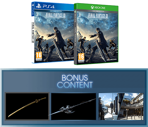 Final Fantasy Xv Day One Edition - Final Fantasy Xv Day One Edition [ps4 Game] (475x407), Png Download