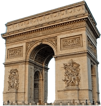 Arco Del Triunfo Paris Vista Lateral - Arc De Triomphe (540x358), Png Download