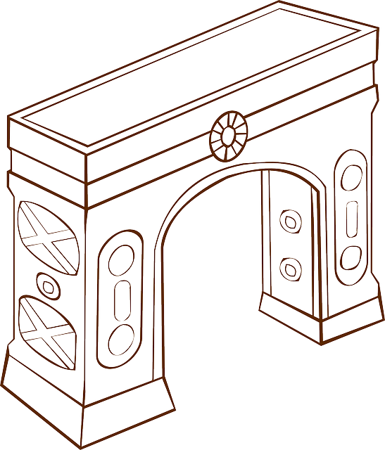 Arch Clipart (547x640), Png Download