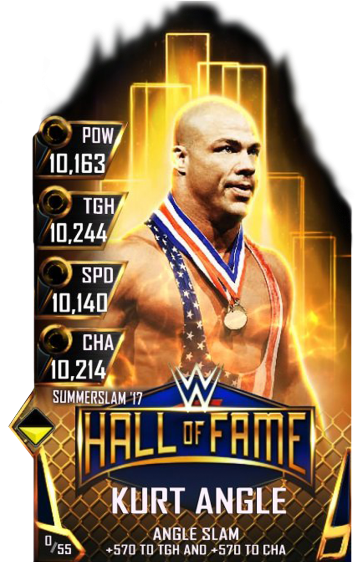Supercard Kurtangle S3 15 Summerslam17 Halloffame (733x1158), Png Download
