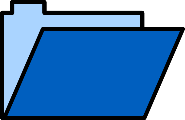 Clip Art Folder - School Folder Clip Art (600x390), Png Download