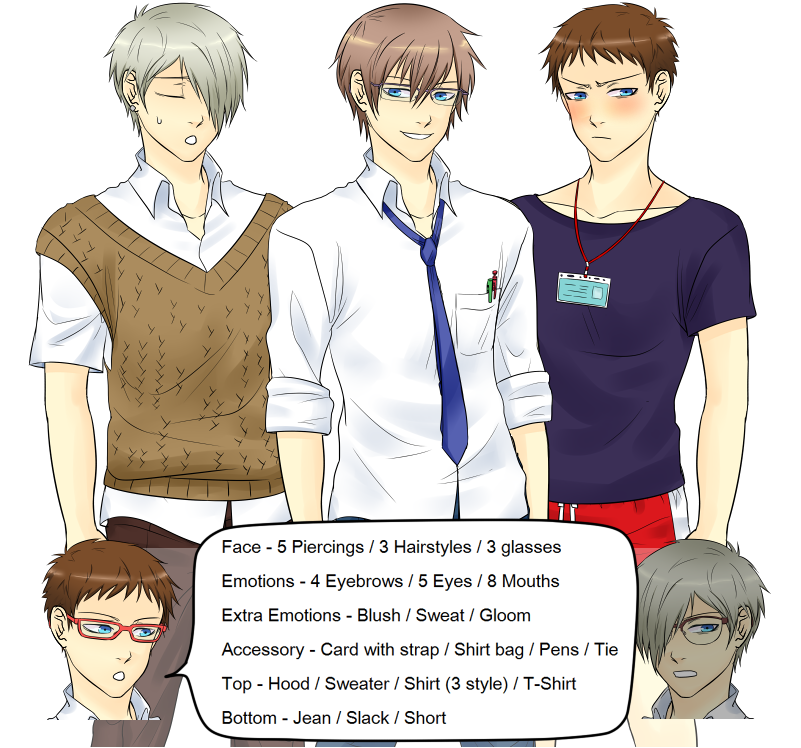 Blush / Sweat / Gloom Accessory - Cartoon (800x768), Png Download