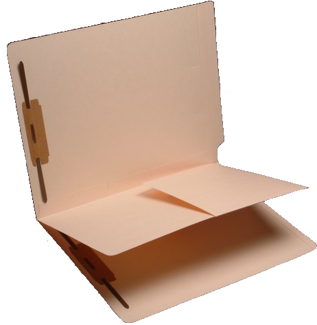 Classification Folders, End Tab, Letter Size, 1/2" - Classification Folders With Pocket (535x535), Png Download