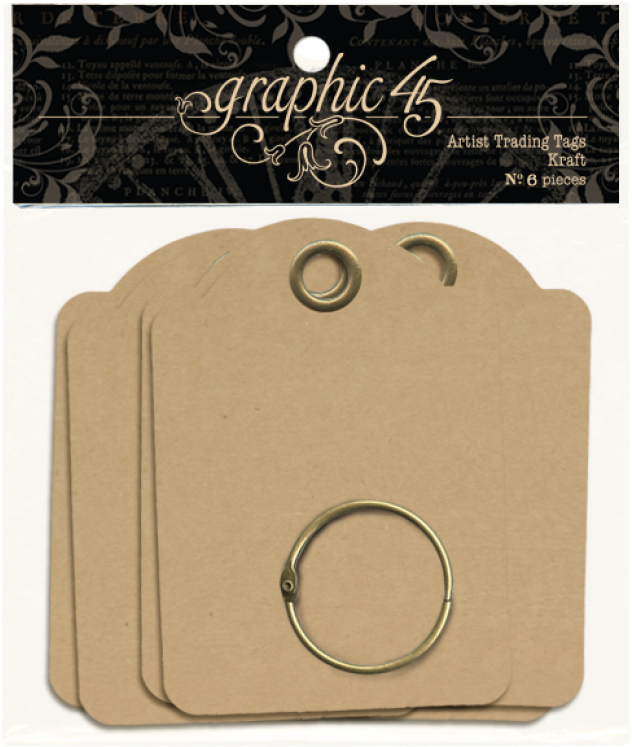 Artist Trading Tags - Graphic 45 Regular Tag Album-ivory By Graphic 45 (580x580), Png Download