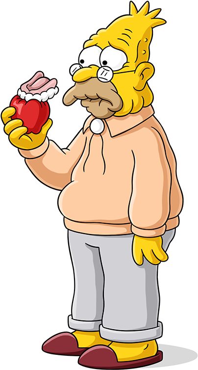 Grampa - Simpson Grandpa Png (550x960), Png Download
