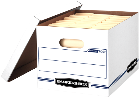 Basic-duty Press Enter To Zoom In And Out - White Bankers Boxes (500x500), Png Download