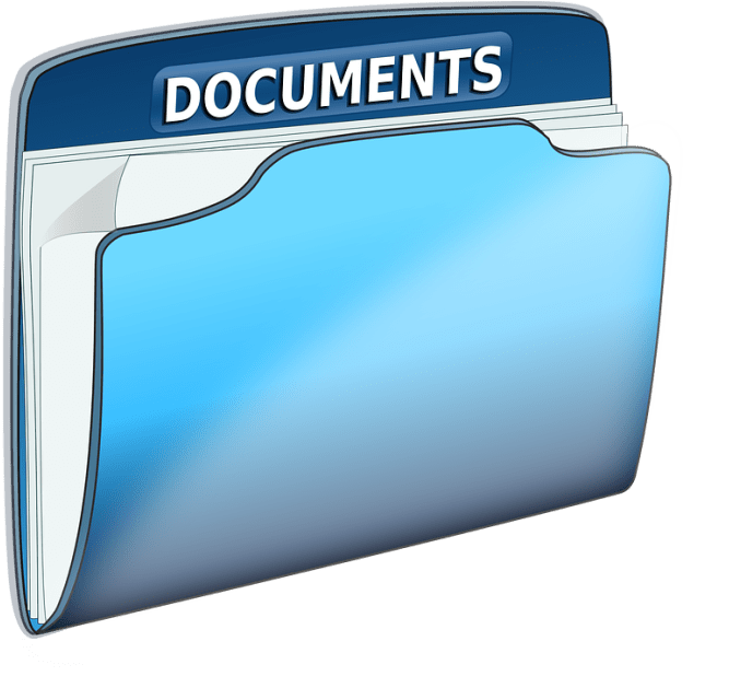 Documents, Folder, Office, Text, File, Blue - Digital Document Png (640x585), Png Download