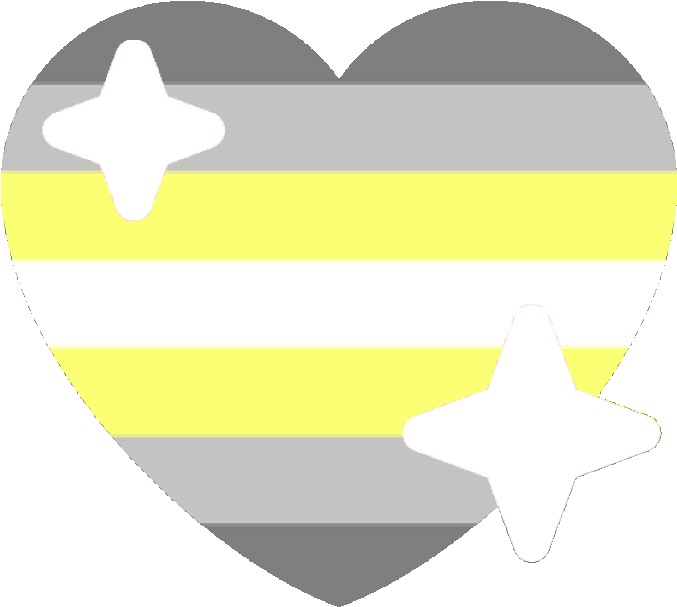 Demi Nonbinary Sparkle Heart Discord Emoji - Gay Heart Emoji Discord (720x720), Png Download