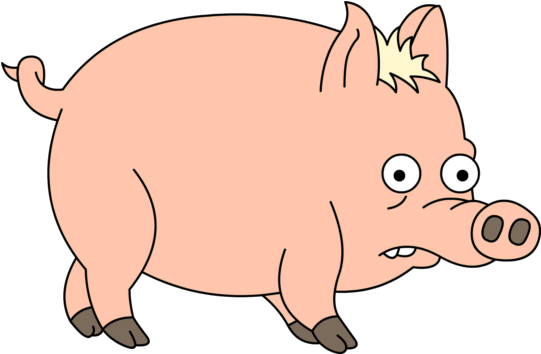 Plopper Tapped Out - Spider Pig (550x363), Png Download