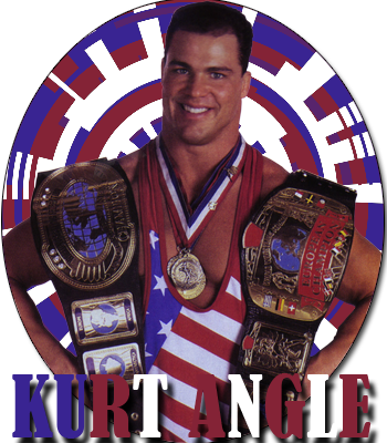 [ Img] - Kurt Angle Signed Wwe European & Intercontinental (350x400), Png Download
