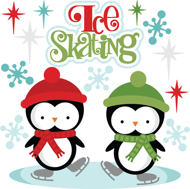 Ice Skating Svg Cutting Files Penguin Svg Cut Files - Penguin Ice ...