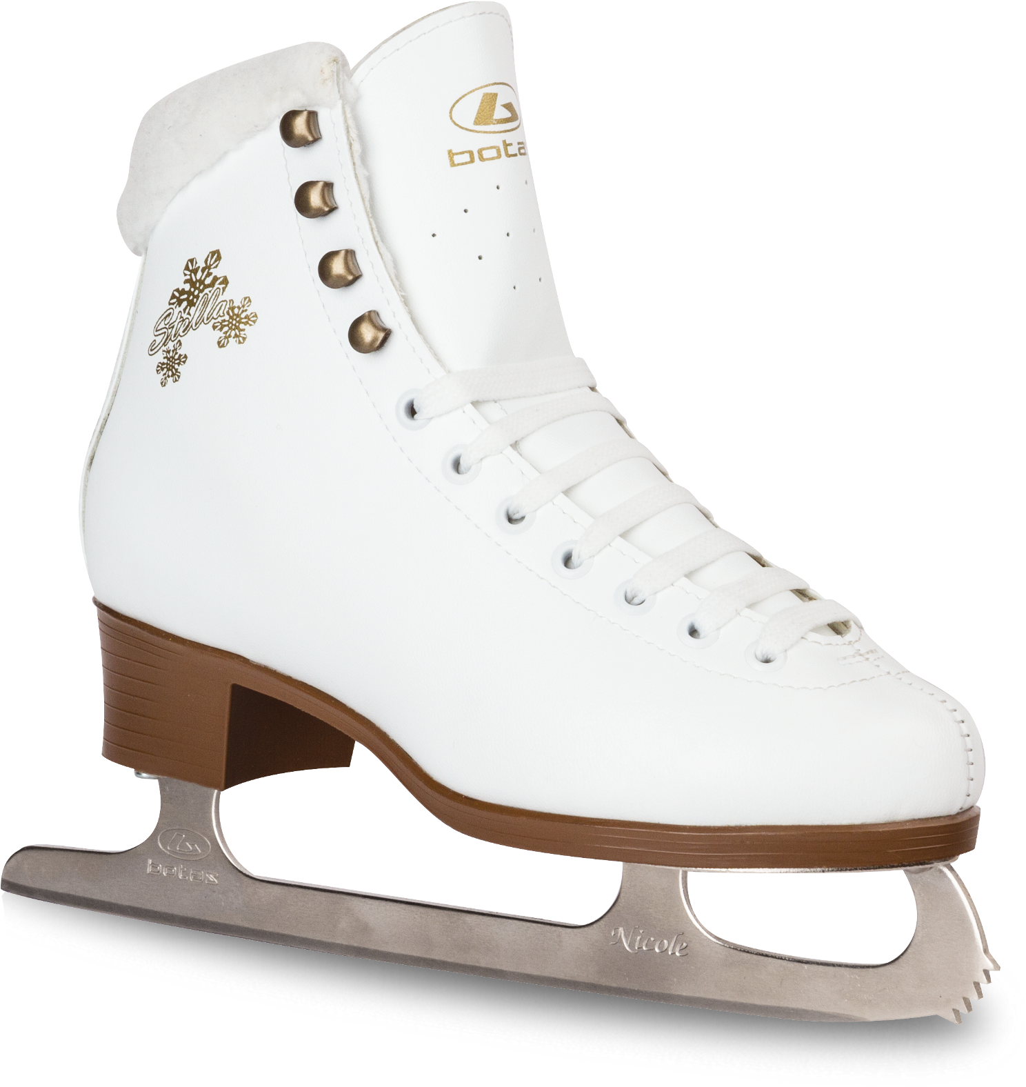 Botas Stella - Women's White Ice Skates (2000x2000), Png Download