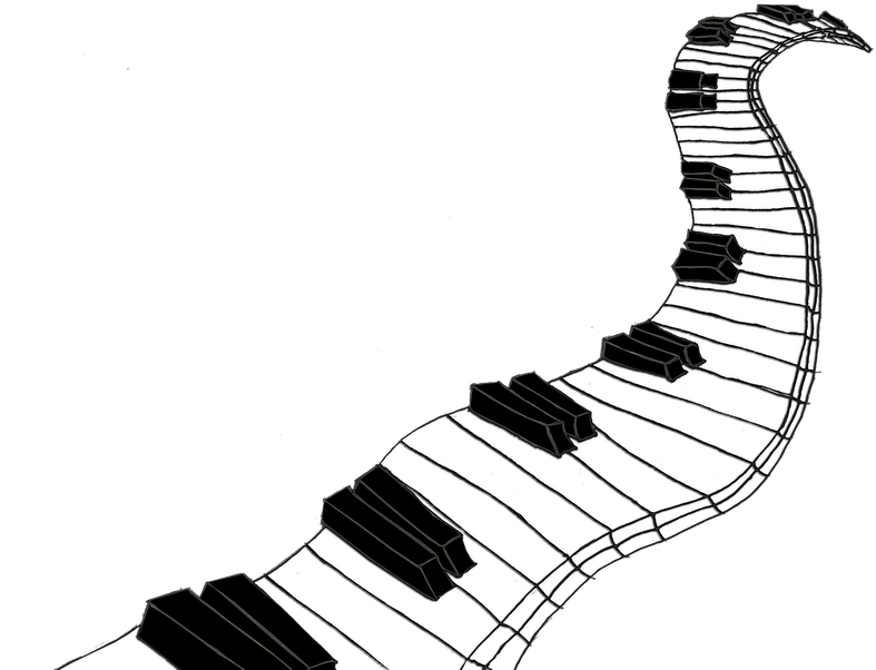 Source - - Piano Keys Drawing Png (800x611), Png Download