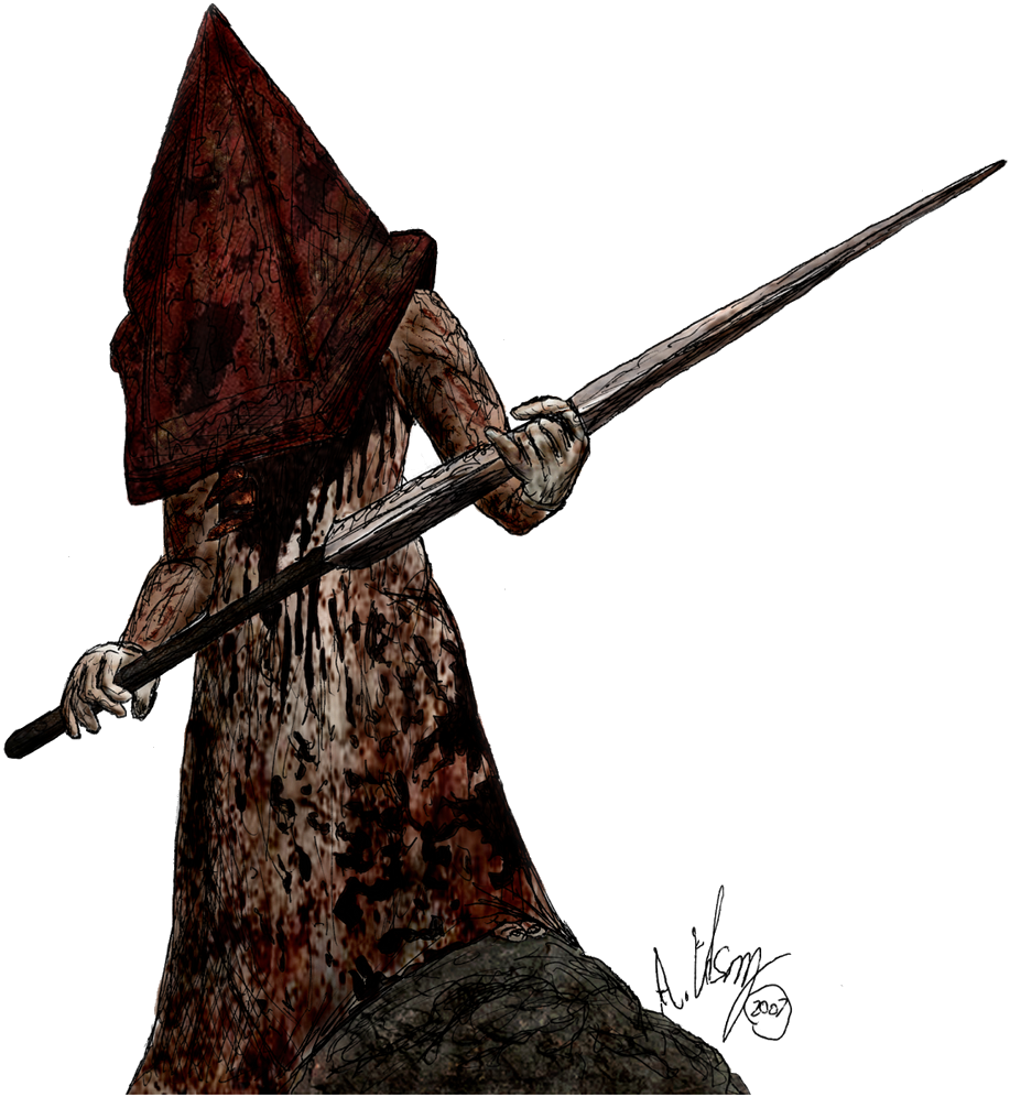 Pyramid Head Download Png Image - Silent Hill 2 Pyramid Head (979x1024), Png Download