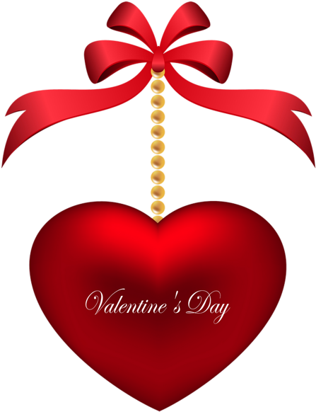 Transparent Valentines Day Deco Heart Png Picture - Valentines Day Heart Backgrounds Transparent (467x600), Png Download