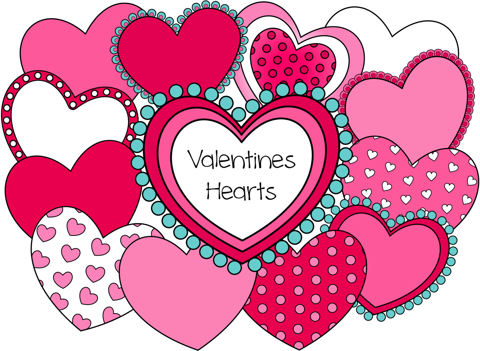 Clip Art - Heart Designs Clip Art (1600x1178), Png Download