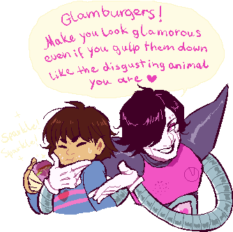 Dramatical Burger - Cartoon (358x337), Png Download