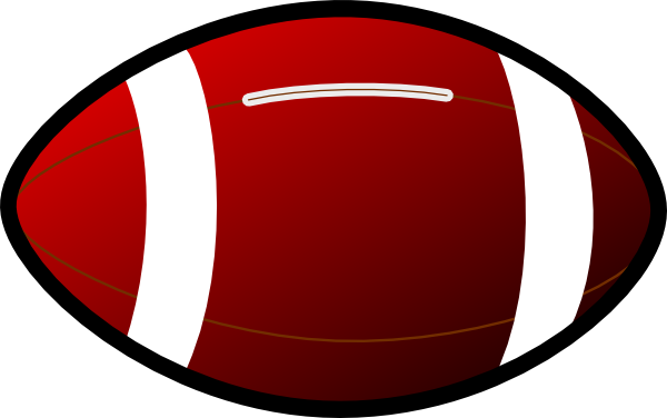 Rugby Clip Art At Clker - Football Transparent (600x376), Png Download