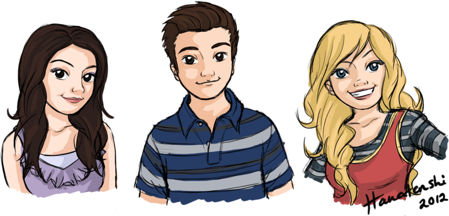 Icarly Scribble By Hanatenshi - Drawing (900x451), Png Download