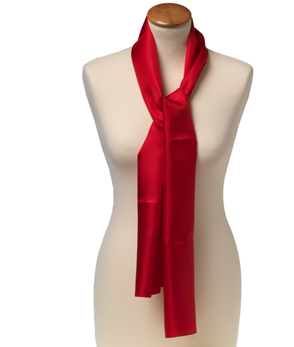 Scarf Bright Red - Smalle Rode Sjaal (500x500), Png Download