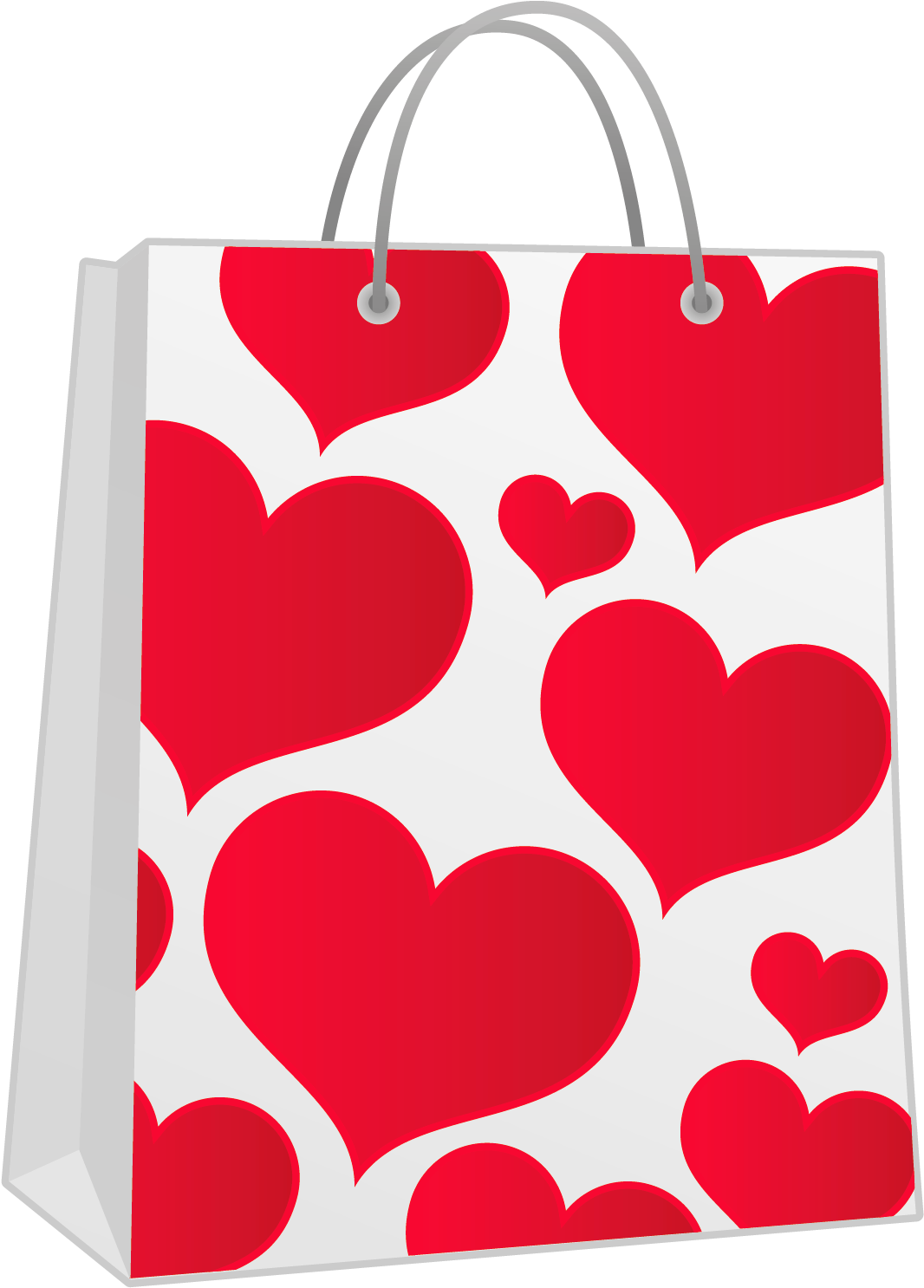 Valentine's Day Shopping Bag (1148x1537), Png Download