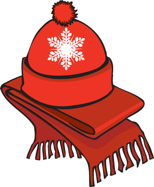Scarf - Winter Coat Clip Art (495x600), Png Download