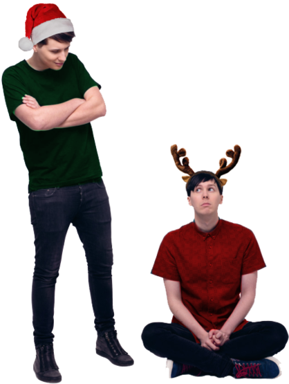 Png, Pngs, And Phil Lester Image - Amscan Plush Reindeer Antlers Headband (500x621), Png Download
