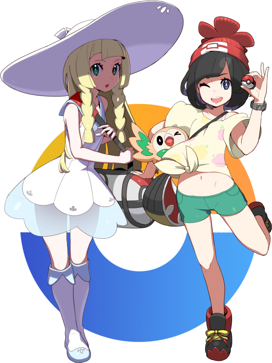 Information - Pokemon Lillie X Female Protagonist (1000x1200), Png Download