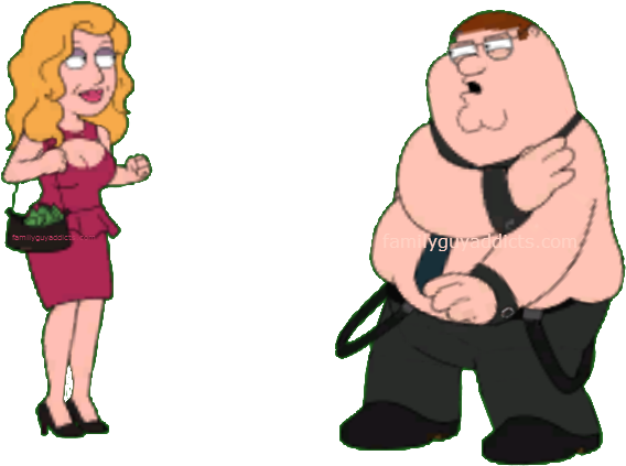 Stripper Peter And Fiesty Cougar - Peter Griffin Pole Dancing (582x433), Png Download